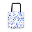 Blue vine Tote bag