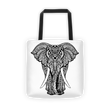 Charging elephant Tote bag