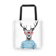 Deer stripes Tote bag