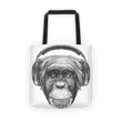 Monkey Beats Tote bag