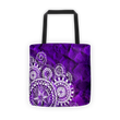 Purple veritas Tote bag