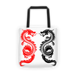 Twin Dragon Tote bag