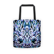 Blue leopard Tote bag