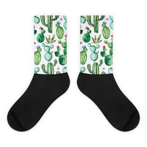 Thorny Cactus Black foot socks - Hutsylife