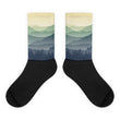 Mountain Fog Black foot socks - Hutsylife