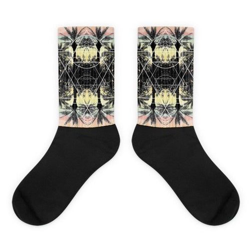 Palm Reflection Black foot socks - Hutsylife