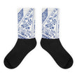 Rising Diamond Black foot socks