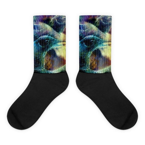 Moon Phoenix Black foot socks - Hutsylife