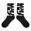 Black liberty foot socks