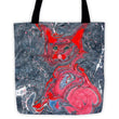 Marble fox Tote bag - Hutsylife