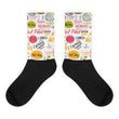 Food life Black foot socks - Hutsylife