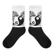 Ying & Yang Black foot socks - Hutsylife