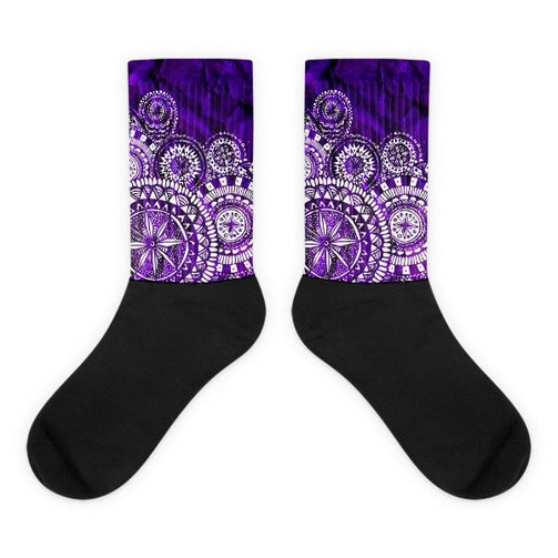 Purple Veritas Black foot socks - Hutsylife