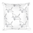 Origami crane pillowcase