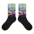 Petal lush Black foot socks - Hutsylife