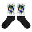 Husky Tuxedo Black foot socks - Hutsylife