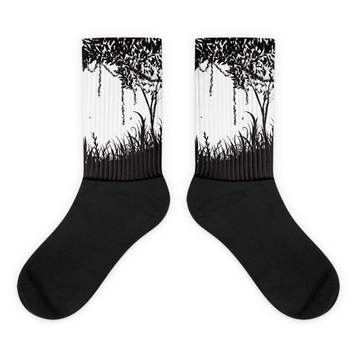 Rain forest Black foot socks - Hutsylife