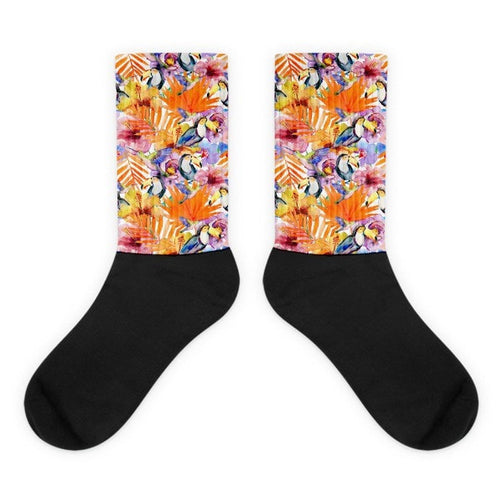 Toucan Sam Black foot socks - Hutsylife