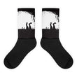 Rabbit hideout Black foot socks - Hutsylife