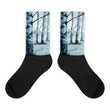 Birch tree Black foot socks - Hutsylife