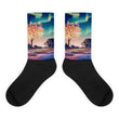 Northern lights Black foot socks - Hutsylife