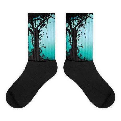 Thicket Night Black foot socks - Hutsylife