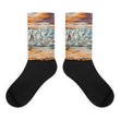 Across the water Black foot socks - Hutsylife