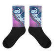 Space cat Black foot socks - Hutsylife