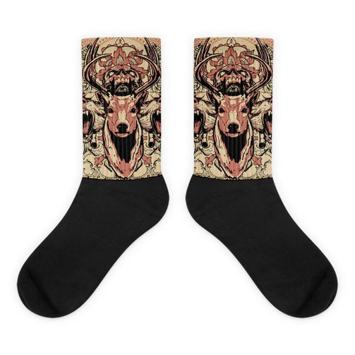 Dear's Retreat Black foot socks - Hutsylife