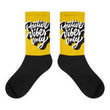 Positive vibes Black foot socks - Hutsylife