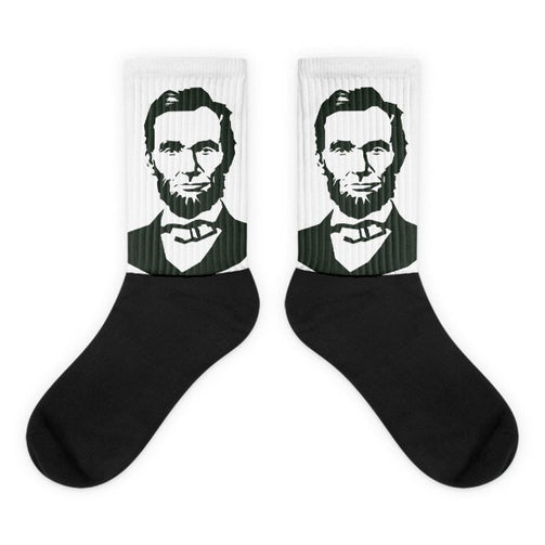 Abraham Lincoln Black foot socks - Hutsylife