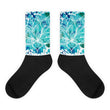 Boho lotus Black foot socks - Hutsylife