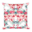 Flamingo stare pillowcase