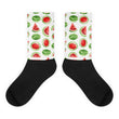 Watermelon Black foot socks - Hutsylife