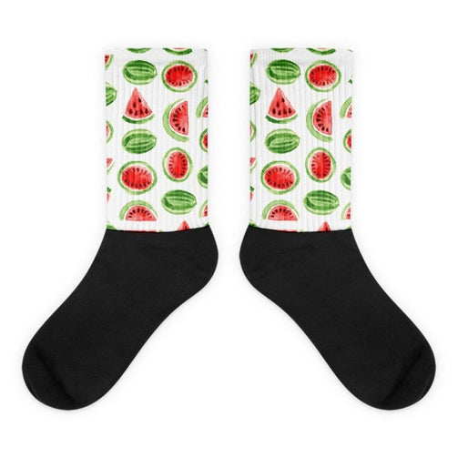 Watermelon Black foot socks - Hutsylife