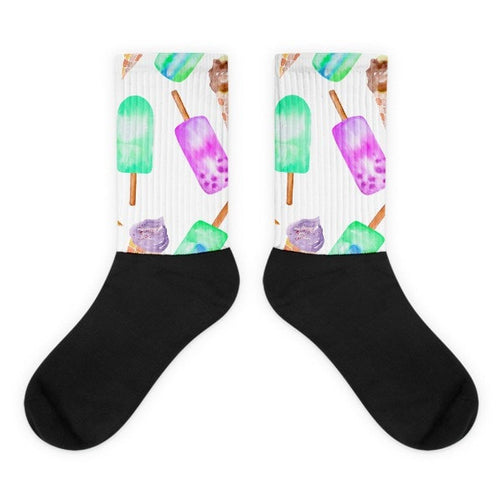 Popsicle life Black foot socks - Hutsylife