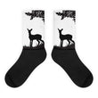 Deer's meet Black foot socks - Hutsylife