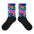 Lily pad Black foot socks - Hutsylife