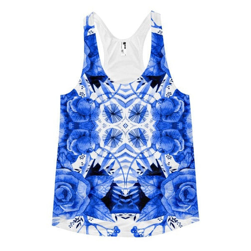 All over print - Boherian floral Women's racerback tank - Hutsylife - 1