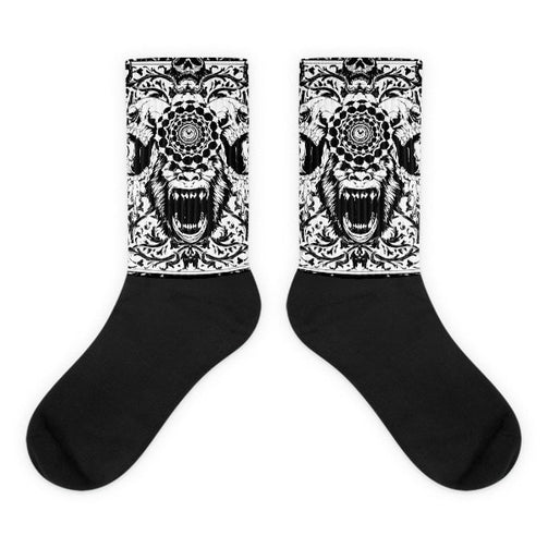 Gorilla's Roar Black foot socks - Hutsylife