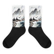 Reaching Panda Black foot socks - Hutsylife