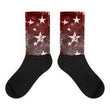 Red star Black foot socks - Hutsylife