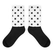 White star Black foot socks - Hutsylife