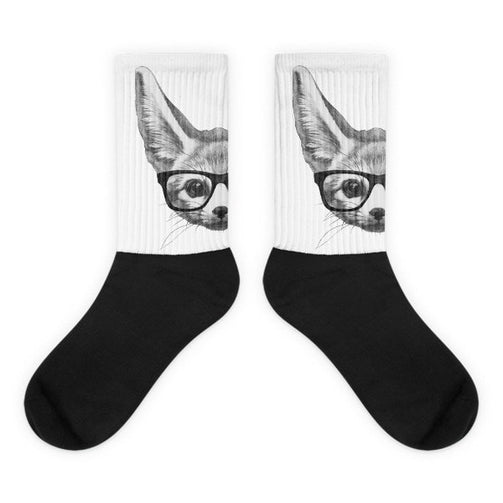 Fox eyes Black foot socks - Hutsylife