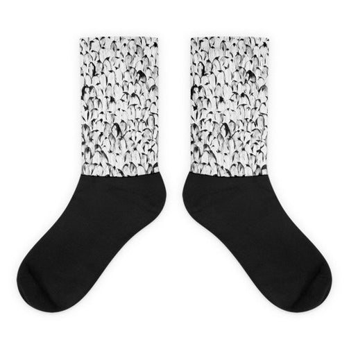 Lost penguin Black foot socks - Hutsylife