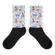 Summer geometric Black foot socks - Hutsylife