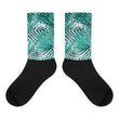 Trailin' Tropical Black foot socks - Hutsylife