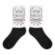 Hakuna Matata Black foot socks - Hutsylife