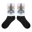 Aztec baboon Black foot socks - Hutsylife