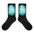 Green forest way Black foot socks - Hutsylife